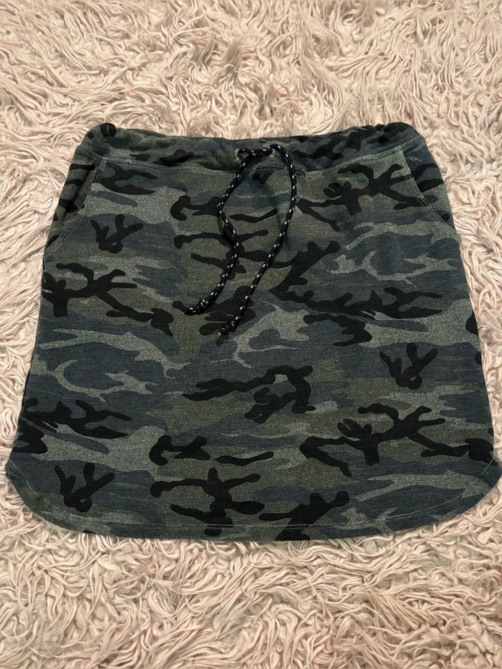 Sundry Camouflage Pull On Knit Skirt